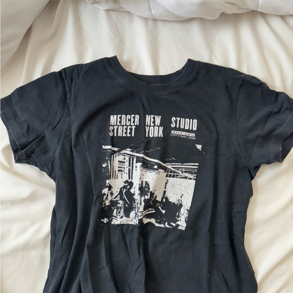 Brandy Melville graphic Black Tee